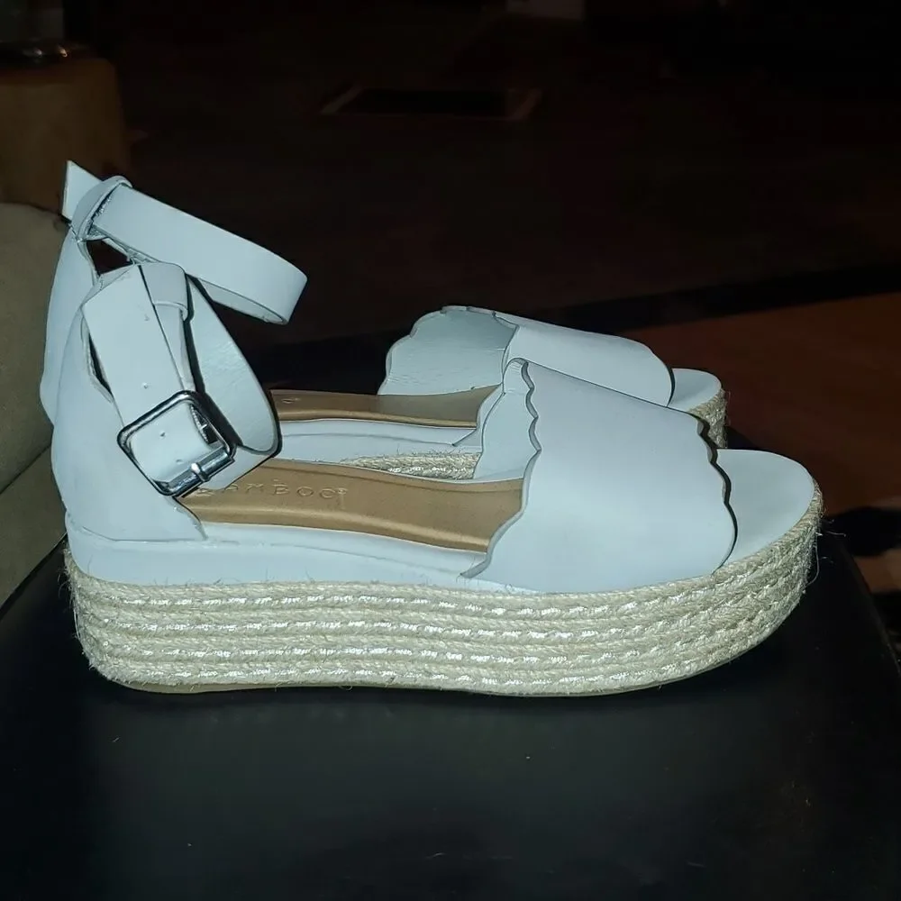 BAMBOO Espadrille Sandals, Size 5.5, Pre Loved!